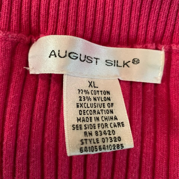 August Silk Women’s Pink Blouse Size XL - Picture 12 of 13